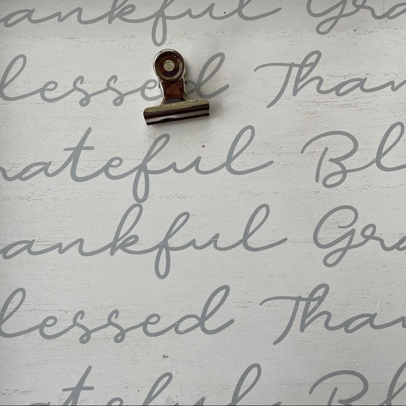 Grateful, Thankful, Blessed Rustic picture frame or note holder - Picture 5 of 9